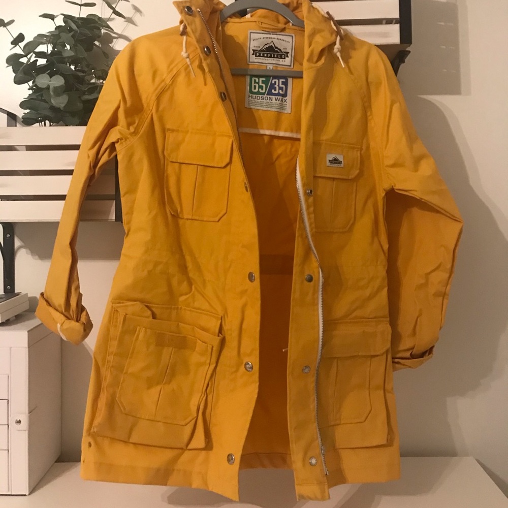 Penfield yellow rain jacket